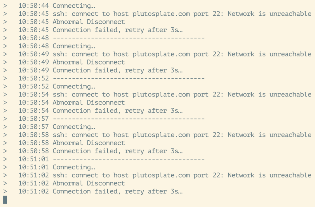 Automatic reconnect