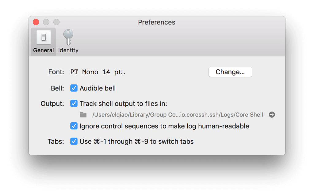 Menu bar icon